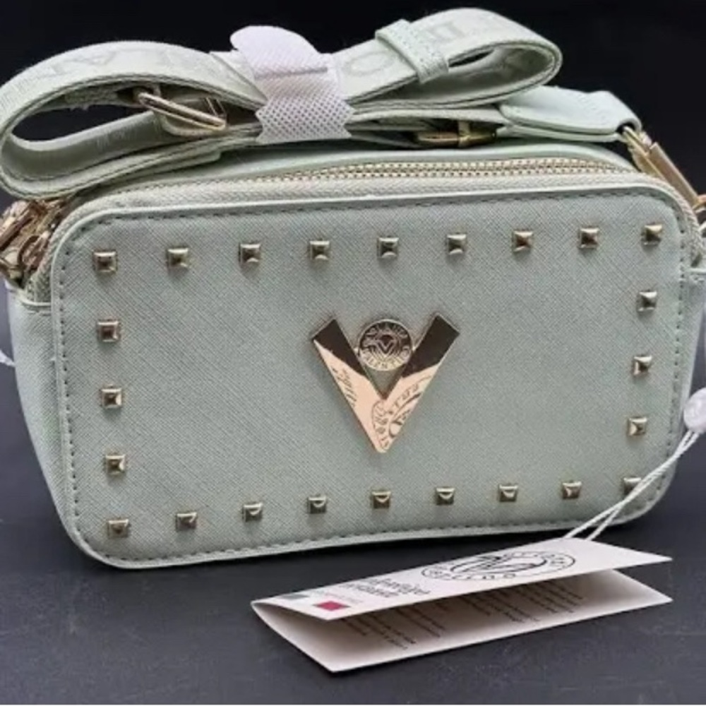NWT Mint Green Valentino Orlandi Camera Bag with Branded Strap